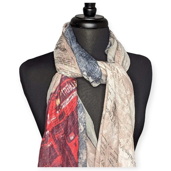 New York City Themed Oversized Scarf - Picture 2 of 6